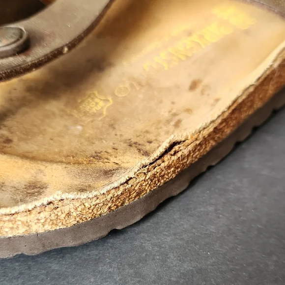 Birkenstock Gizeh Sandals Women EU 38 US 7-7.5 Brown Comfort Toe Thong - Picture 5 of 7